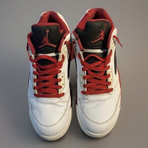 Nike Air Jordan 5 V Low Fire Red Shoes Size 13 819171-101 Sneakers
